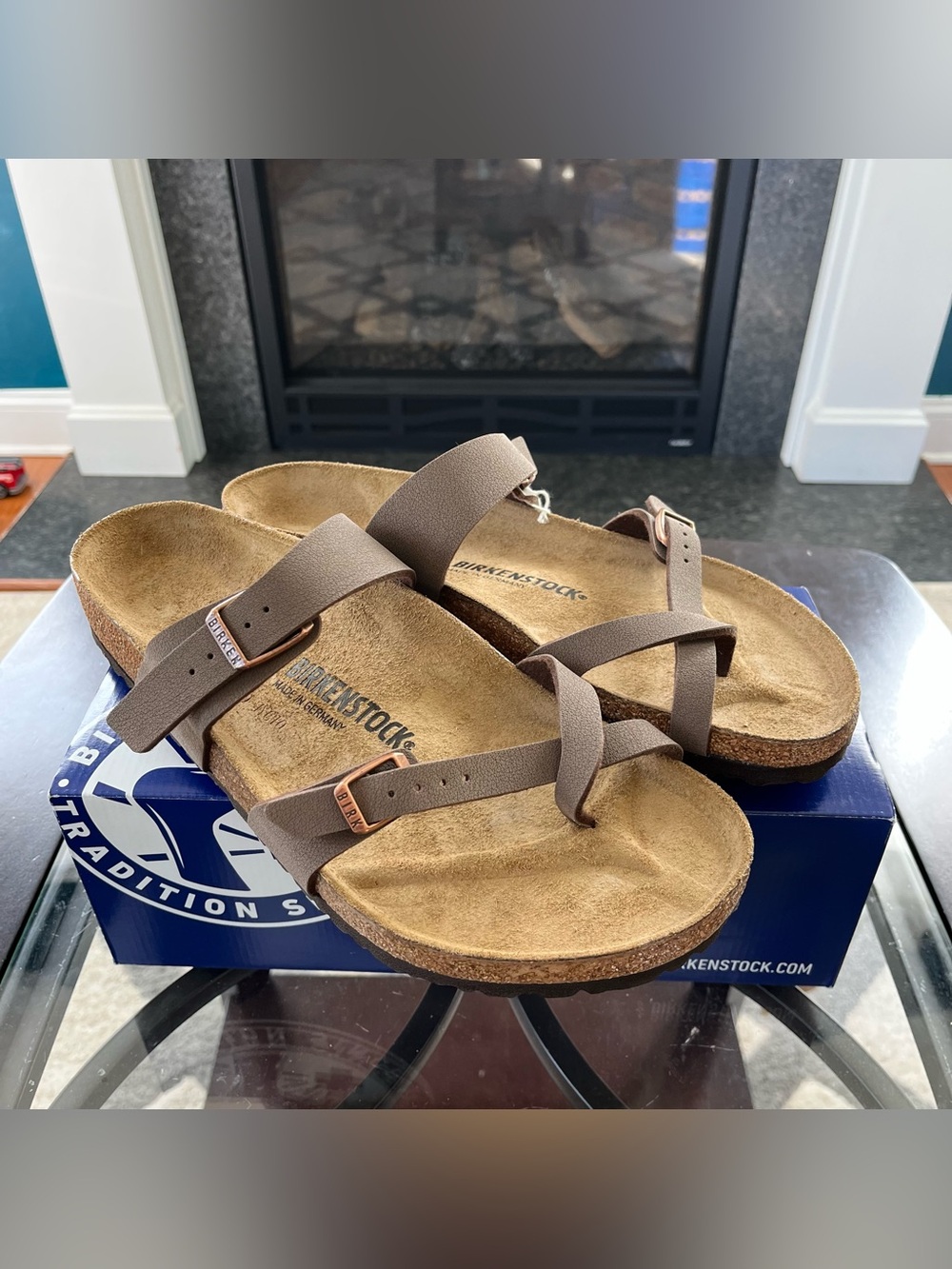Birkenstock Mayari Mocca Birkibuc® Sandals Mens 11 EU 44 Regular Fit New in Box